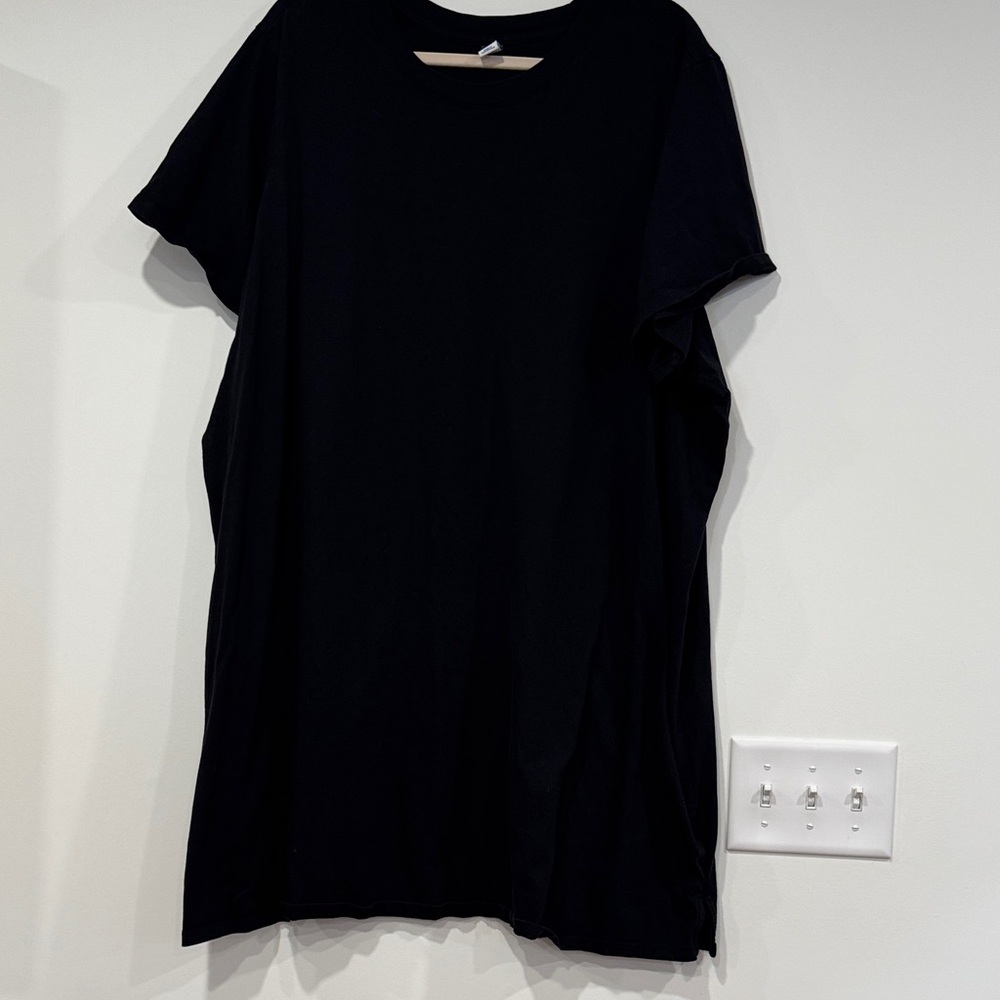 Old Navy Black Women’s Short Sleeve T-Shirt Dress